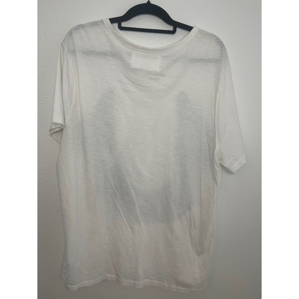 True Religion White T-Shirt XXXL Camo Horseshoe Logo Short Sleeve Pocket - Picture 2 of 6